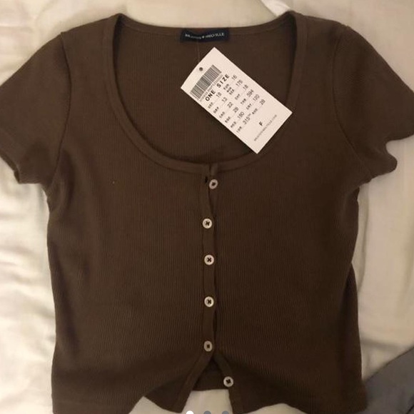 brandy melville brown zelly top - Picture 3 of 3